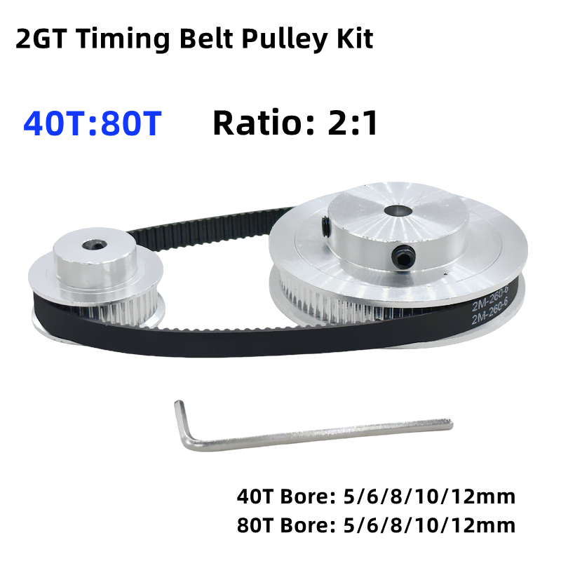 Gt2 Pulley - 2GT 2M 80 зубьев 40T GT2