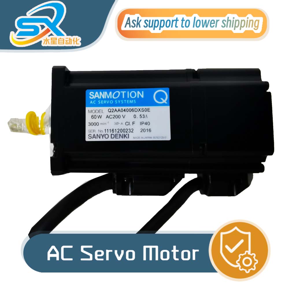 Servo Motor - Мини-серводвигатель SANYO DENKI Q2AA04006DXS0E 60 Вт