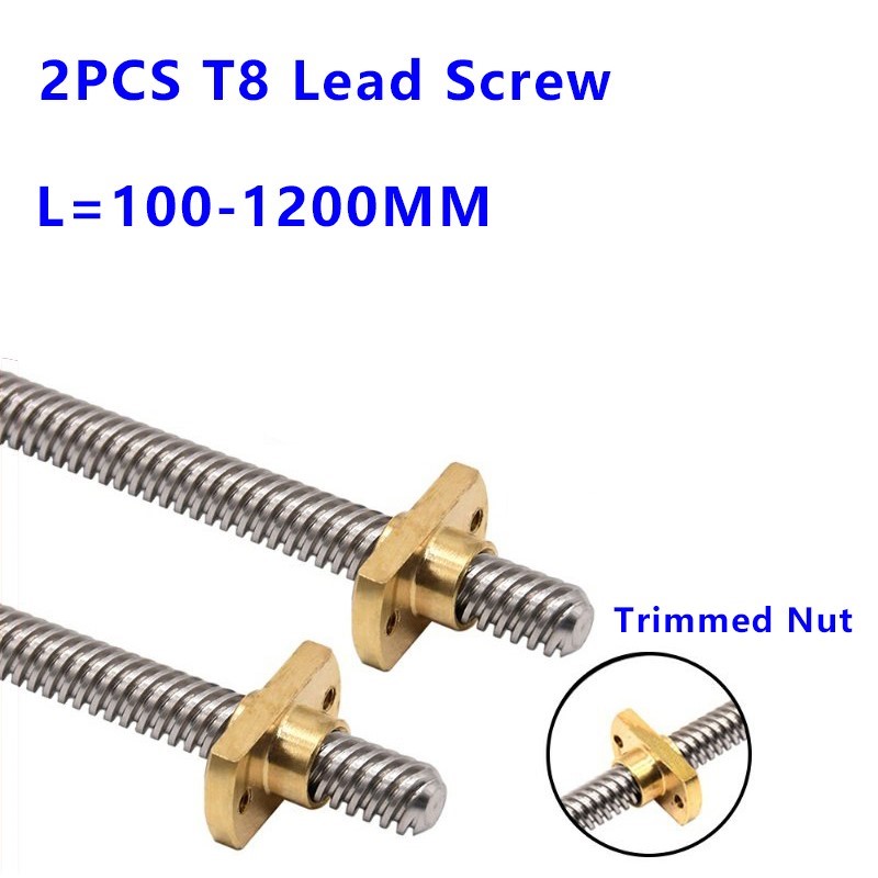 Lead Screw 8Mm - Трапециевидный ходовой винт T8 T-типа, 8