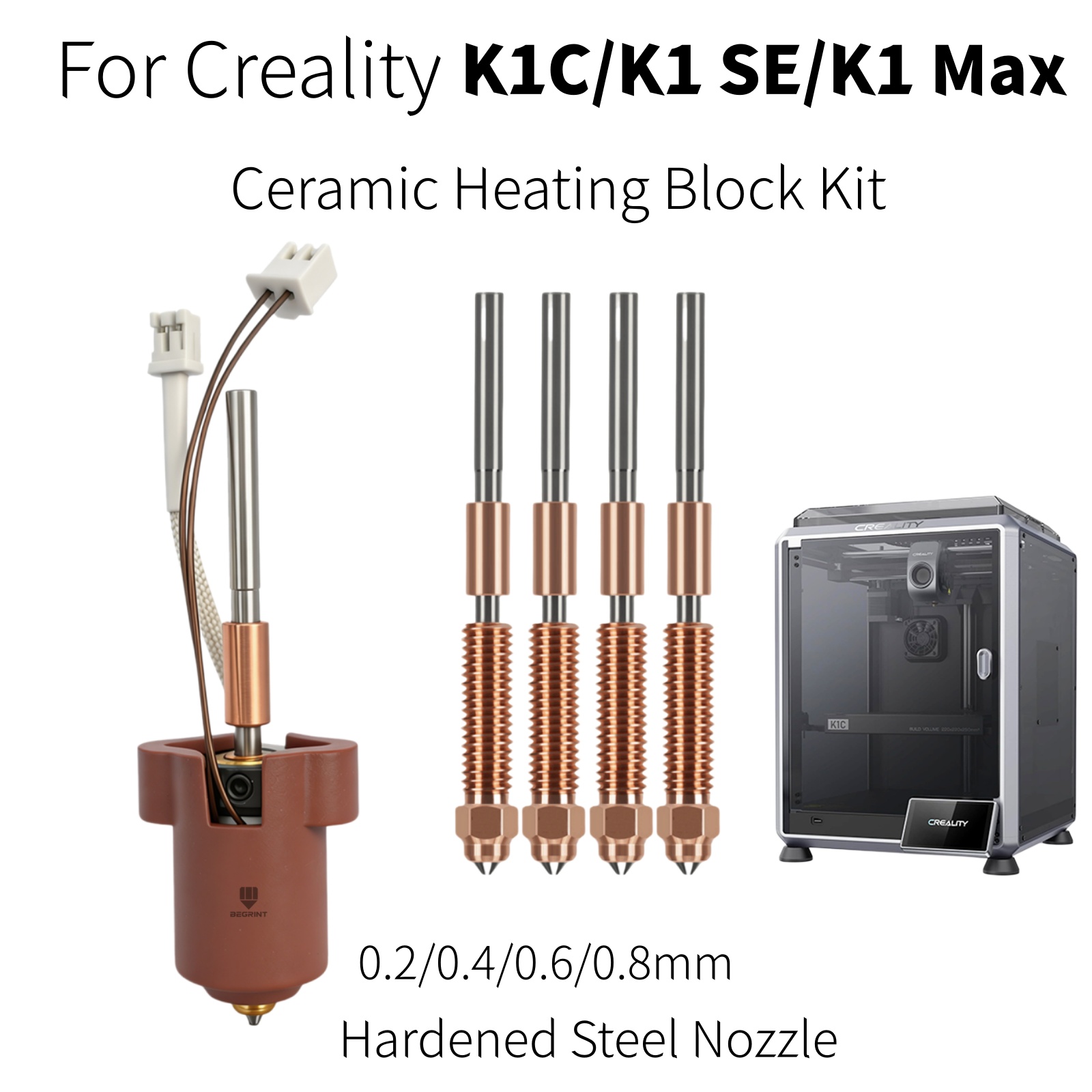 Aluminium Profile 2020 - Горячий элемент (хотэнд) для Creality K1C