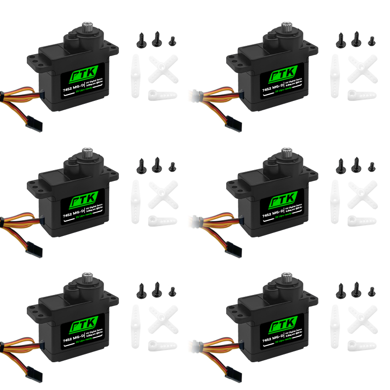 Servo 9G - Цифровой сервопривод PTK 7452 MG-D 9г