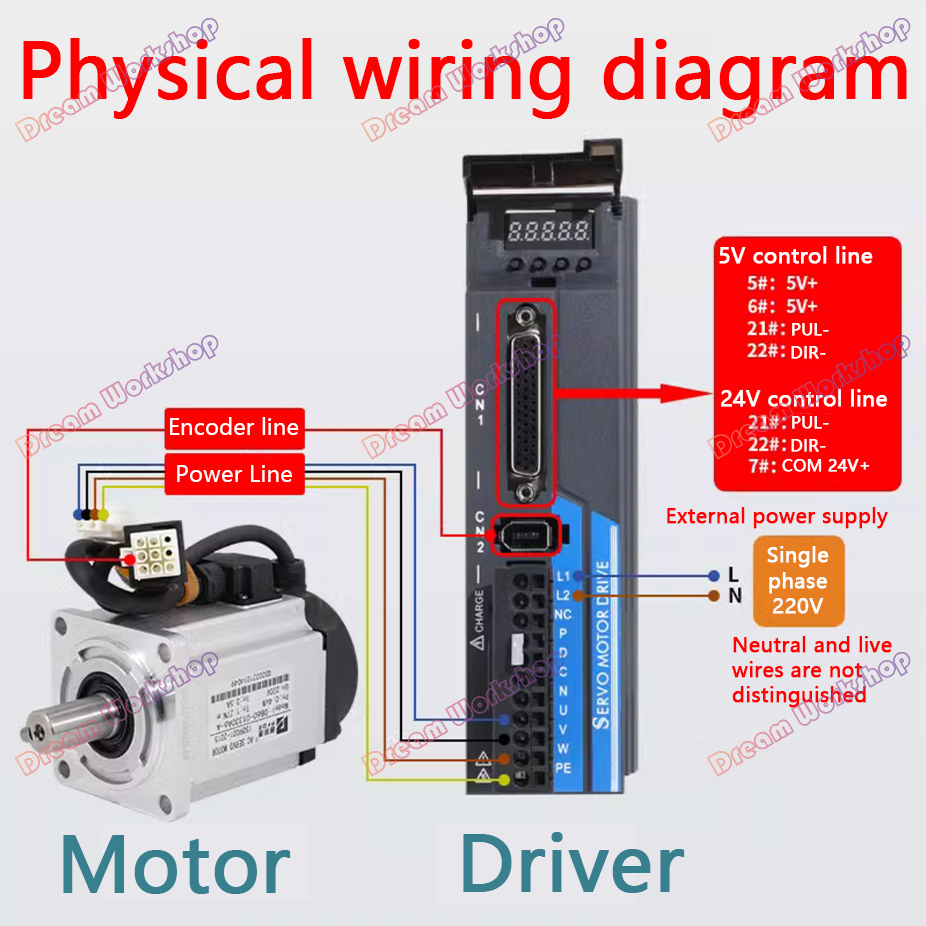 Комплект серводвигателей с ЧПУ – обзор и цена Servo Motor