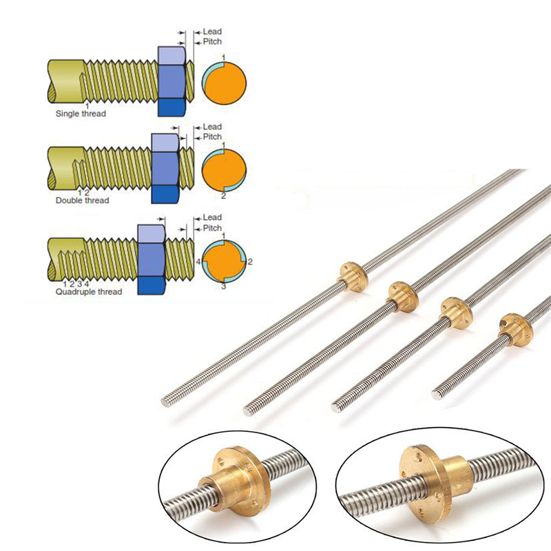 Трапецеидальный ходовой винт T – обзор и цена Lead Screw 8Mm
