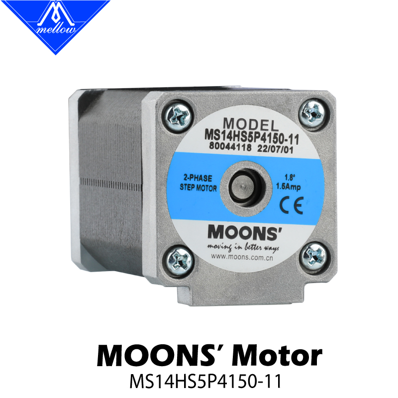 Шаговый двигатель Mellow MOONS – обзор и цена Stepper Motor Nema17