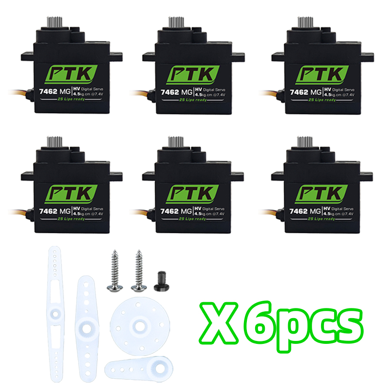 PTK 7462W MG Металлическая шес – обзор и цена Servo 9G