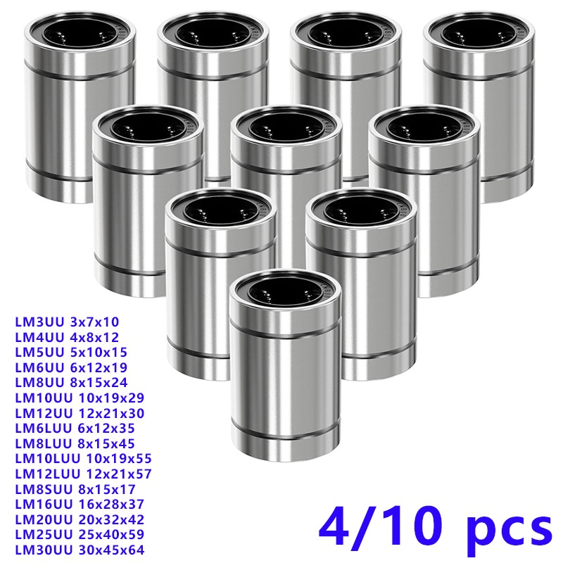 4/10 шт. LM8UU LM10UU LM16UU L – обзор и цена Lm8Uu Bearing